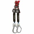 Falltech DuraTech Mini Web Self-Retracting Lifeline With Alignment Clip and Steel Rebar Hooks, 310 lb Load, 6 72706TB3